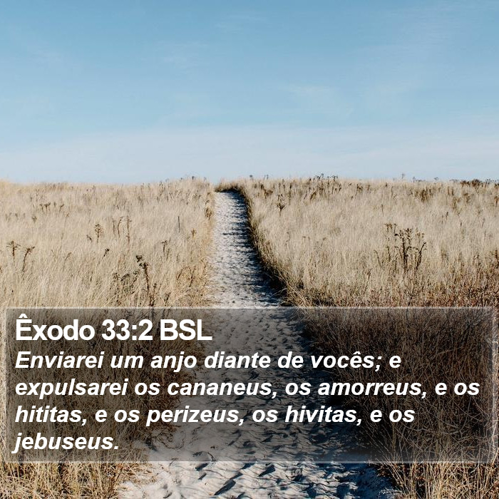 Êxodo 33:2 BSL Bible Study