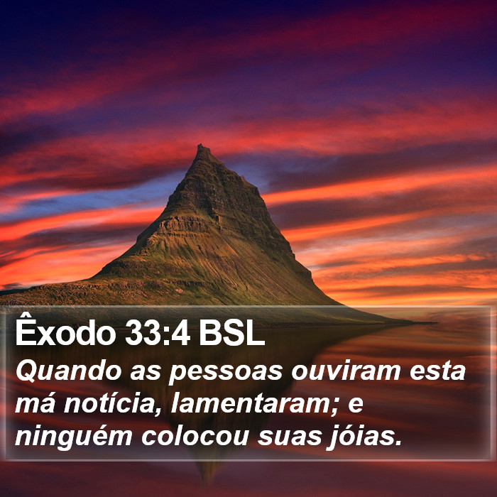 Êxodo 33:4 BSL Bible Study