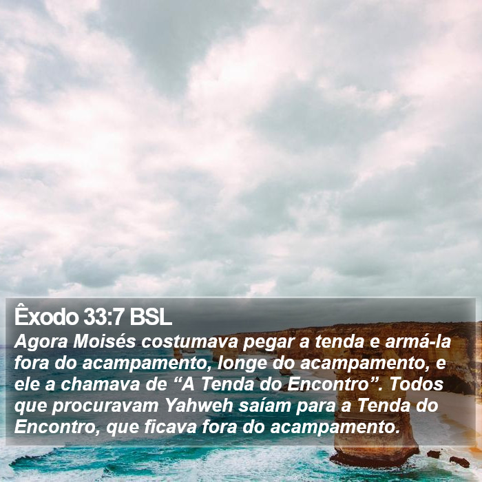 Êxodo 33:7 BSL Bible Study