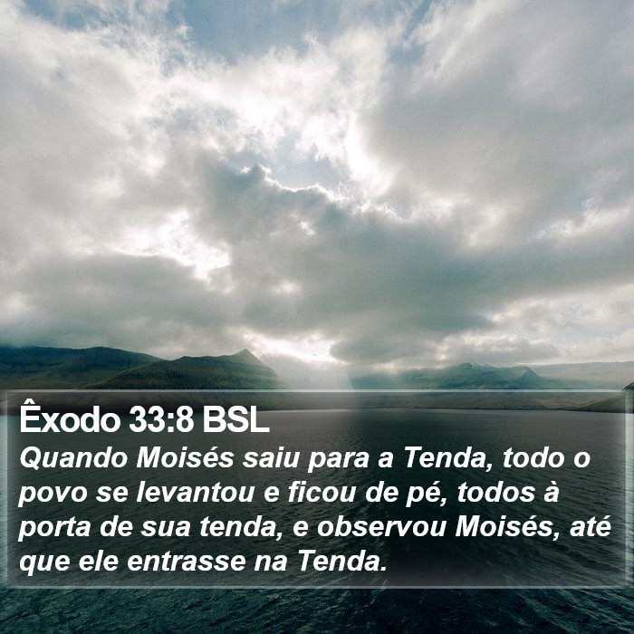 Êxodo 33:8 BSL Bible Study