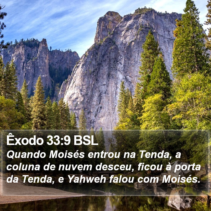 Êxodo 33:9 BSL Bible Study