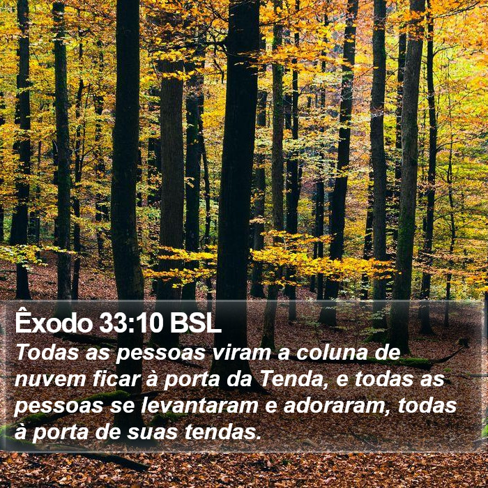 Êxodo 33:10 BSL Bible Study