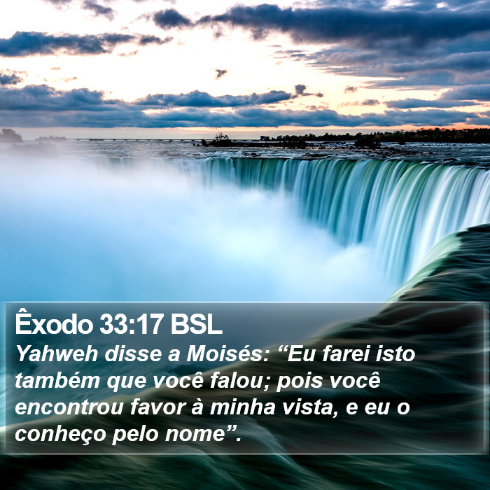 Êxodo 33:17 BSL Bible Study