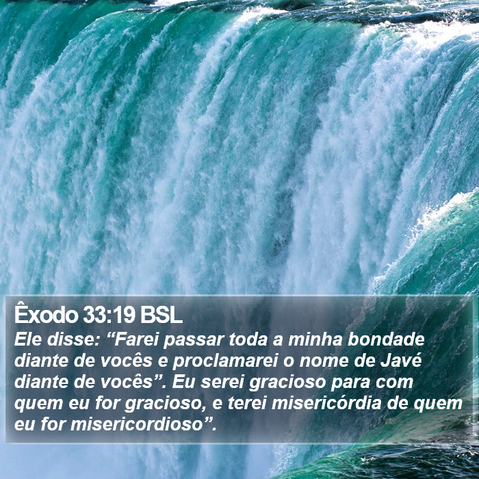 Êxodo 33:19 BSL Bible Study