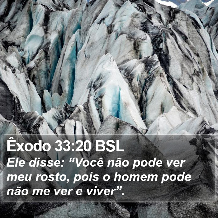 Êxodo 33:20 BSL Bible Study