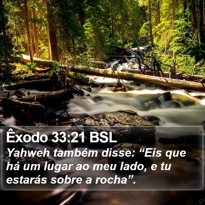 Êxodo 33:21 BSL Bible Study