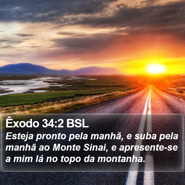 Êxodo 34:2 BSL Bible Study