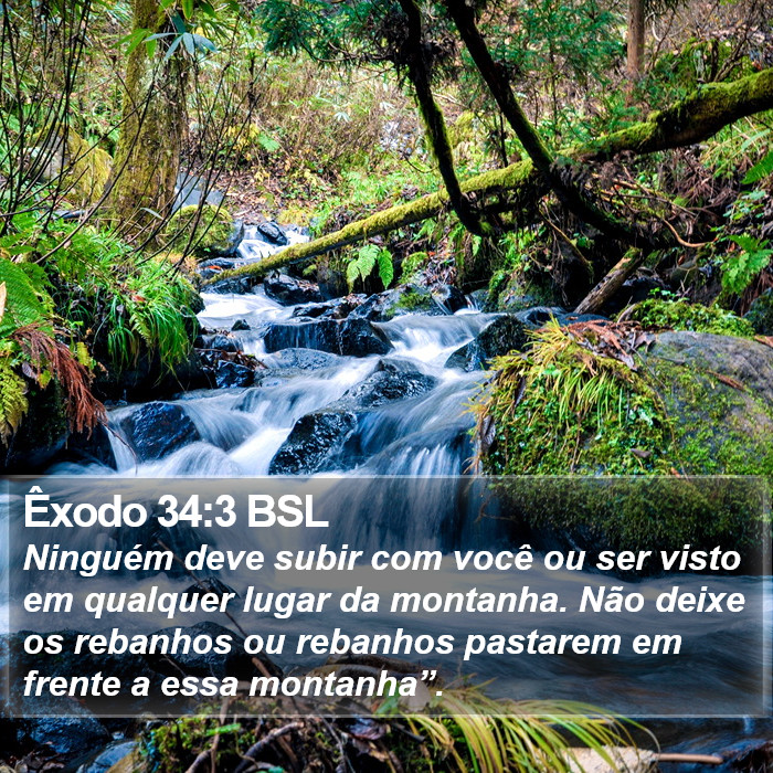 Êxodo 34:3 BSL Bible Study