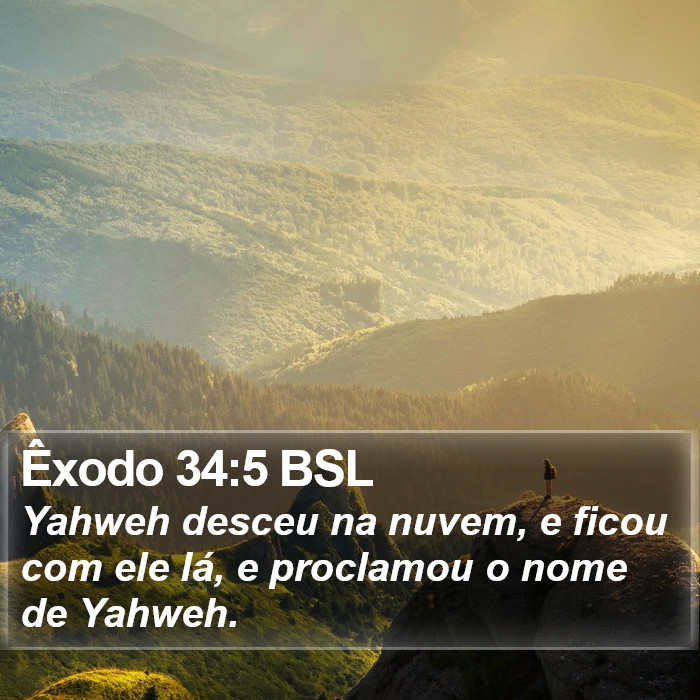 Êxodo 34:5 BSL Bible Study