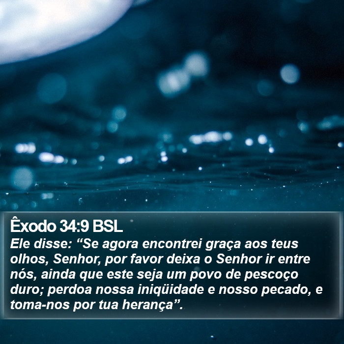 Êxodo 34:9 BSL Bible Study