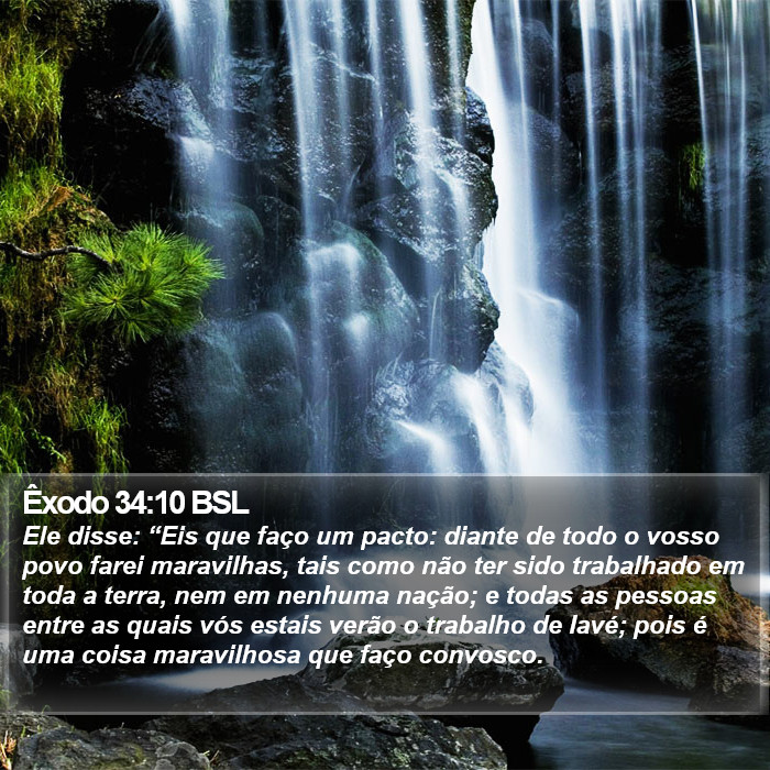 Êxodo 34:10 BSL Bible Study