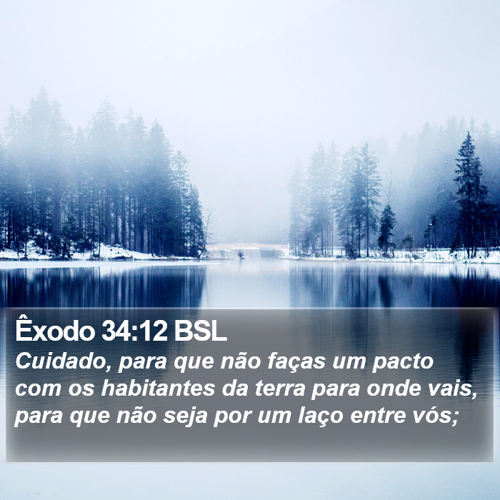 Êxodo 34:12 BSL Bible Study