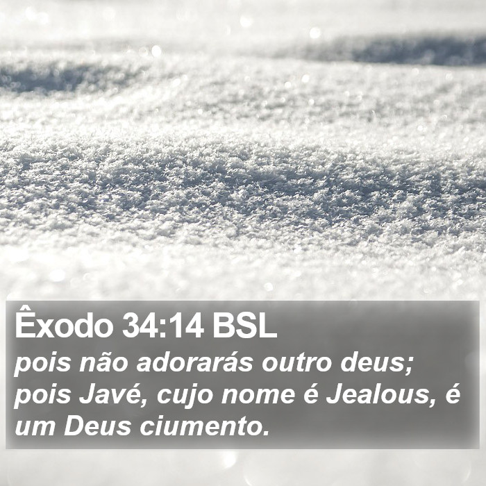 Êxodo 34:14 BSL Bible Study