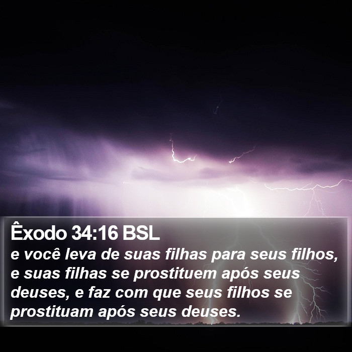 Êxodo 34:16 BSL Bible Study