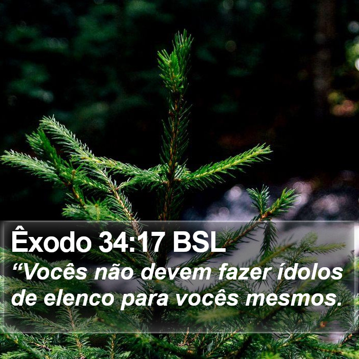 Êxodo 34:17 BSL Bible Study