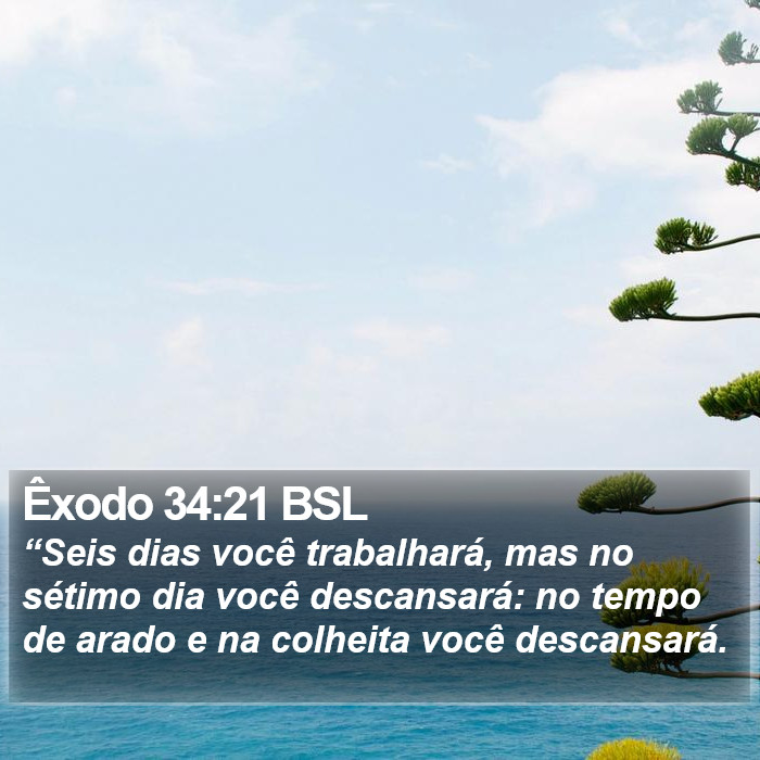 Êxodo 34:21 BSL Bible Study