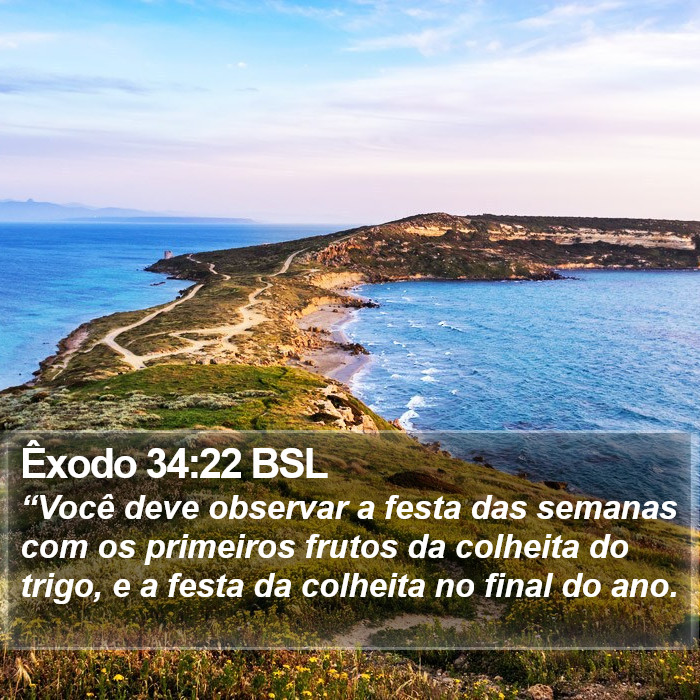 Êxodo 34:22 BSL Bible Study