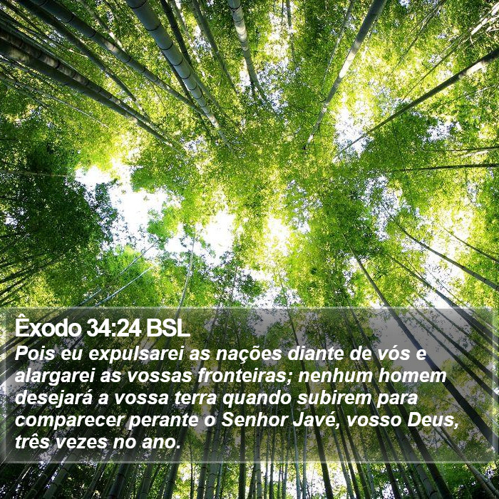 Êxodo 34:24 BSL Bible Study