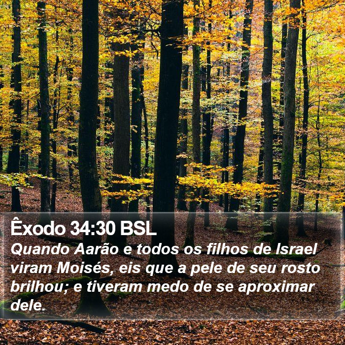 Êxodo 34:30 BSL Bible Study