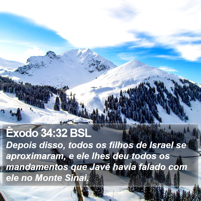 Êxodo 34:32 BSL Bible Study