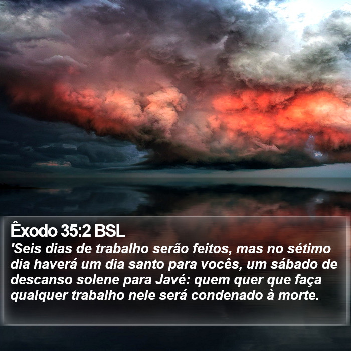 Êxodo 35:2 BSL Bible Study