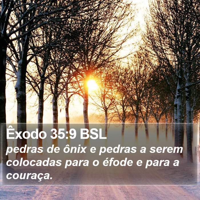 Êxodo 35:9 BSL Bible Study