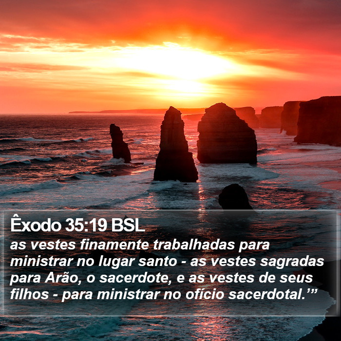 Êxodo 35:19 BSL Bible Study