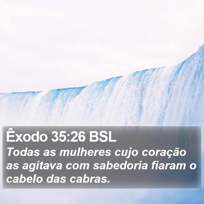 Êxodo 35:26 BSL Bible Study