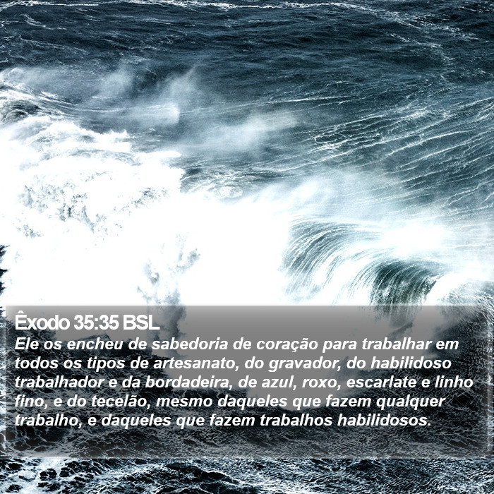 Êxodo 35:35 BSL Bible Study