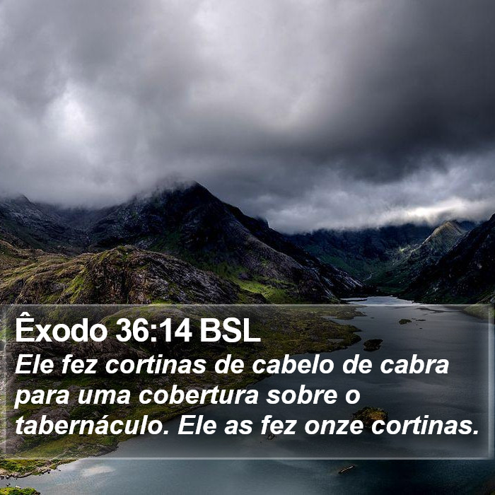 Êxodo 36:14 BSL Bible Study