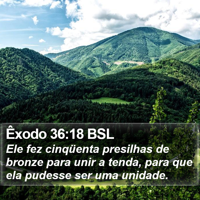 Êxodo 36:18 BSL Bible Study