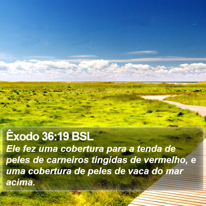 Êxodo 36:19 BSL Bible Study