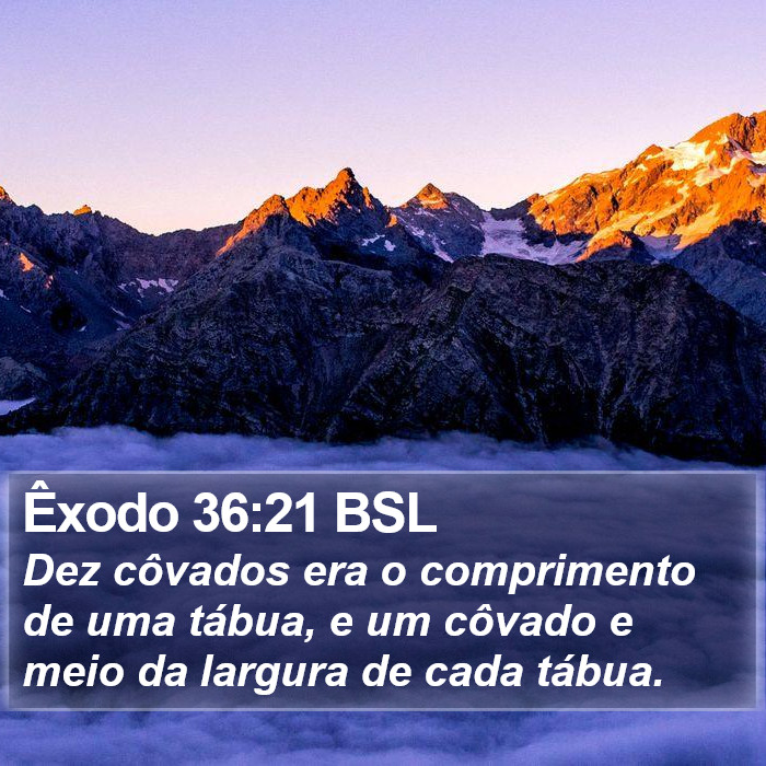 Êxodo 36:21 BSL Bible Study