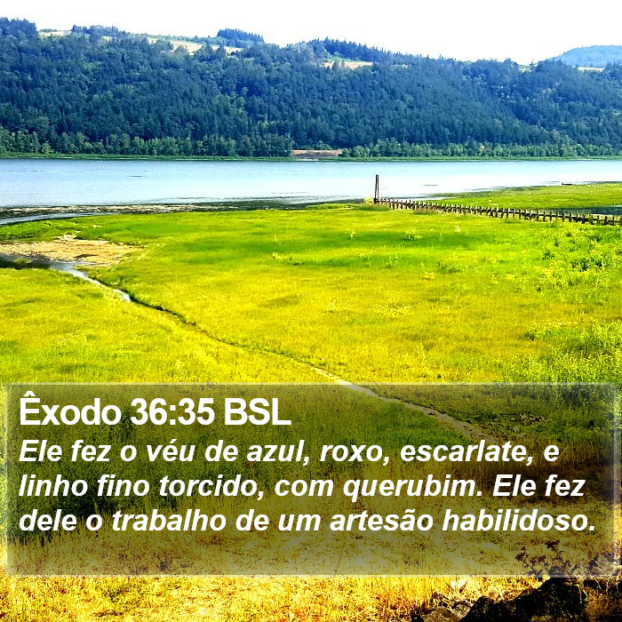 Êxodo 36:35 BSL Bible Study