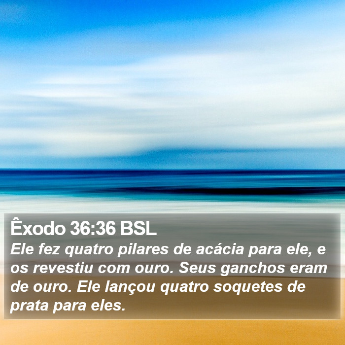 Êxodo 36:36 BSL Bible Study