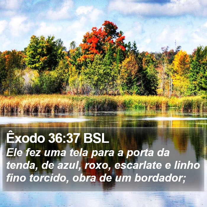 Êxodo 36:37 BSL Bible Study