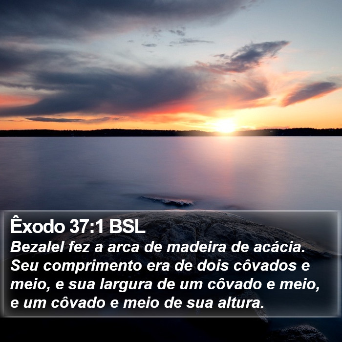 Êxodo 37:1 BSL Bible Study