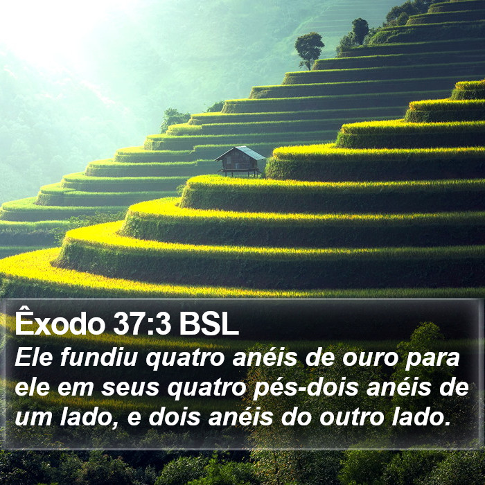Êxodo 37:3 BSL Bible Study