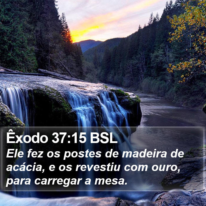 Êxodo 37:15 BSL Bible Study
