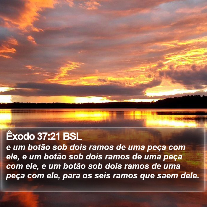 Êxodo 37:21 BSL Bible Study