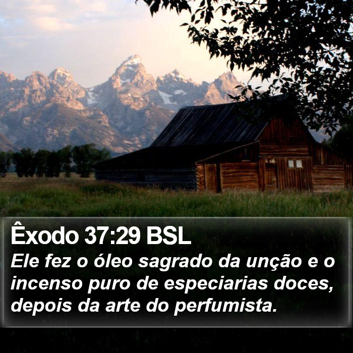 Êxodo 37:29 BSL Bible Study