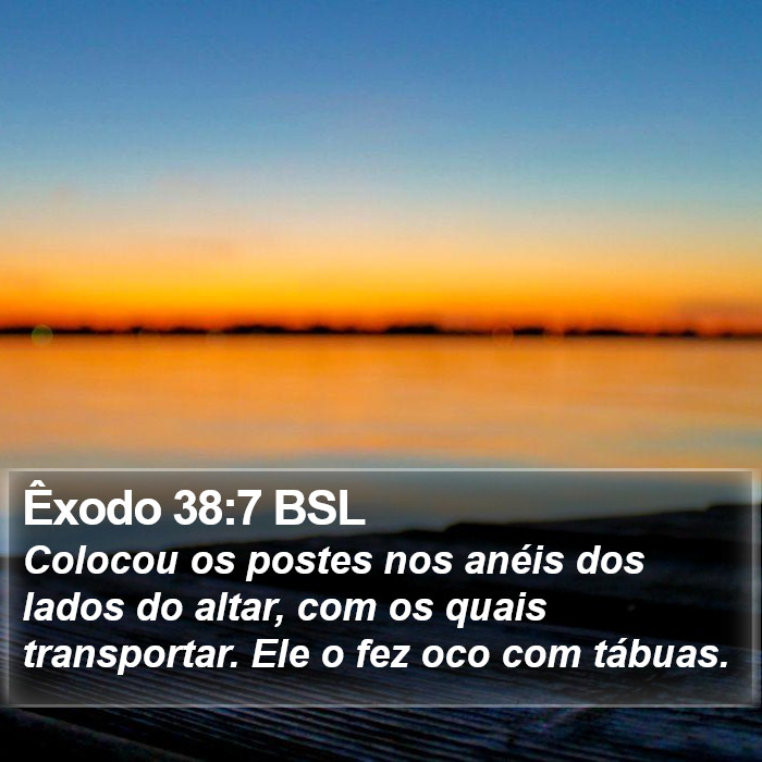 Êxodo 38:7 BSL Bible Study
