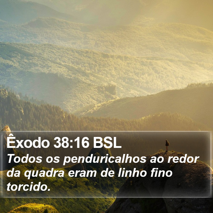 Êxodo 38:16 BSL Bible Study