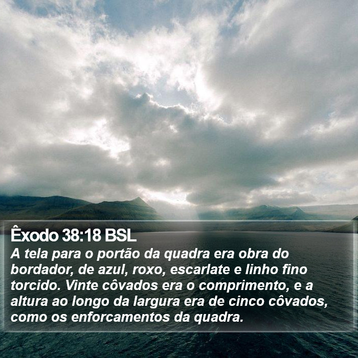 Êxodo 38:18 BSL Bible Study