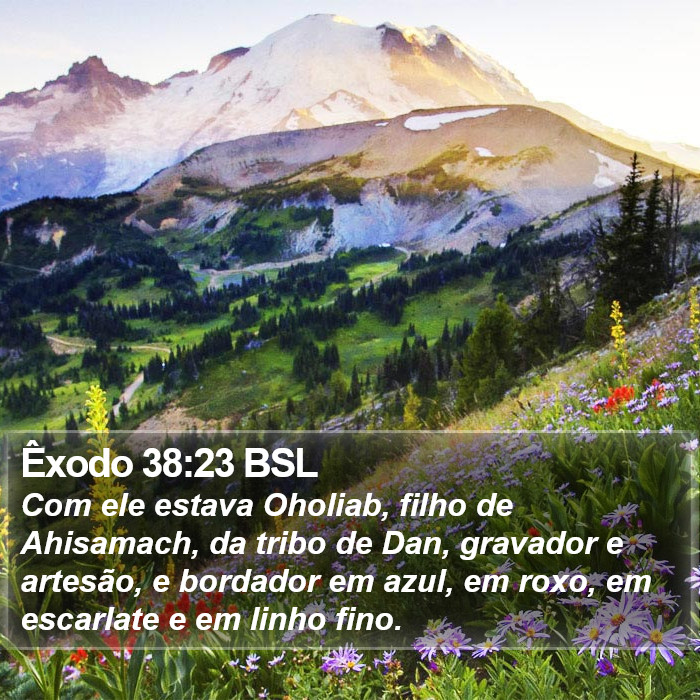 Êxodo 38:23 BSL Bible Study