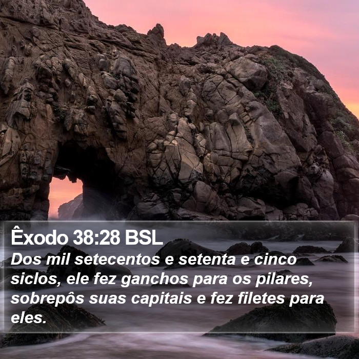 Êxodo 38:28 BSL Bible Study