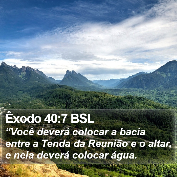 Êxodo 40:7 BSL Bible Study