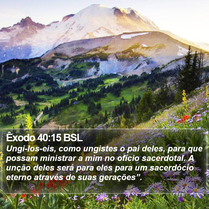 Êxodo 40:15 BSL Bible Study