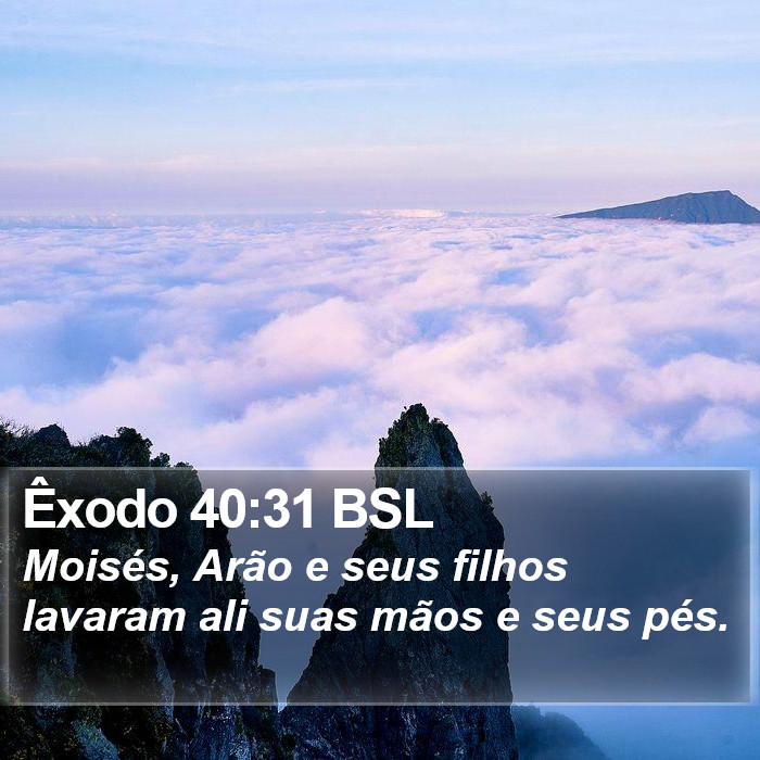 Êxodo 40:31 BSL Bible Study