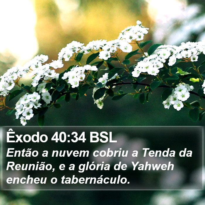 Êxodo 40:34 BSL Bible Study
